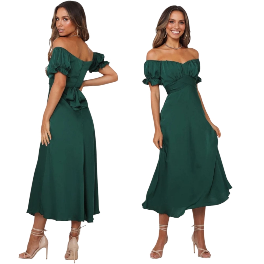 HELLO MOLLY SKY CHILD MAXI DRESS FOREST GREEN XS